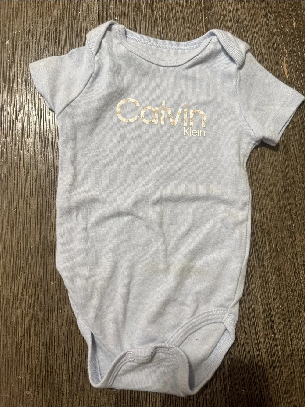 Calvin Klein Baby 3-Pack Bodysuits | 3-6 Months | Logo Onesies